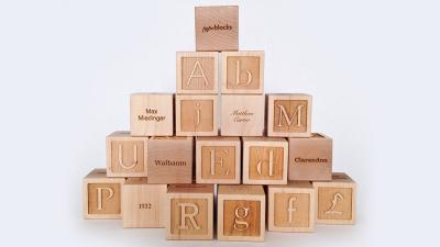 Typographic Building Blocks Teach Your Kids The Dangers Of Papyrus