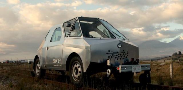 This Aluminium Car Was Built To Run On Abandoned Railways
