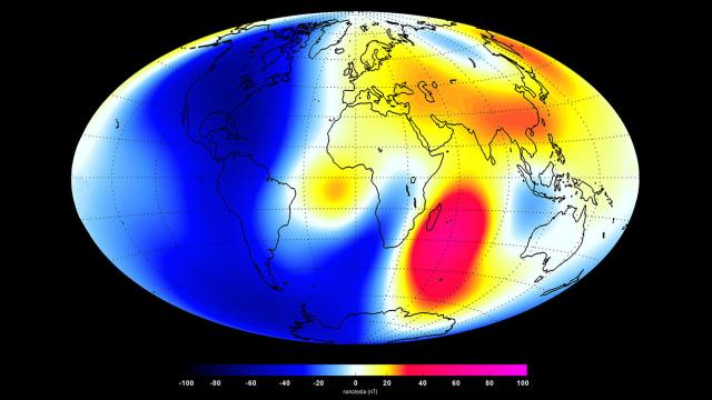 Look How Much The Earth’s Magnetic Field Is Changing
