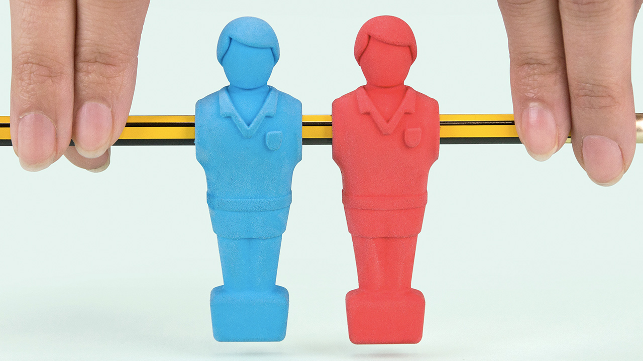 Forget The Table, All You Need For A Foosball Game Are These Erasers