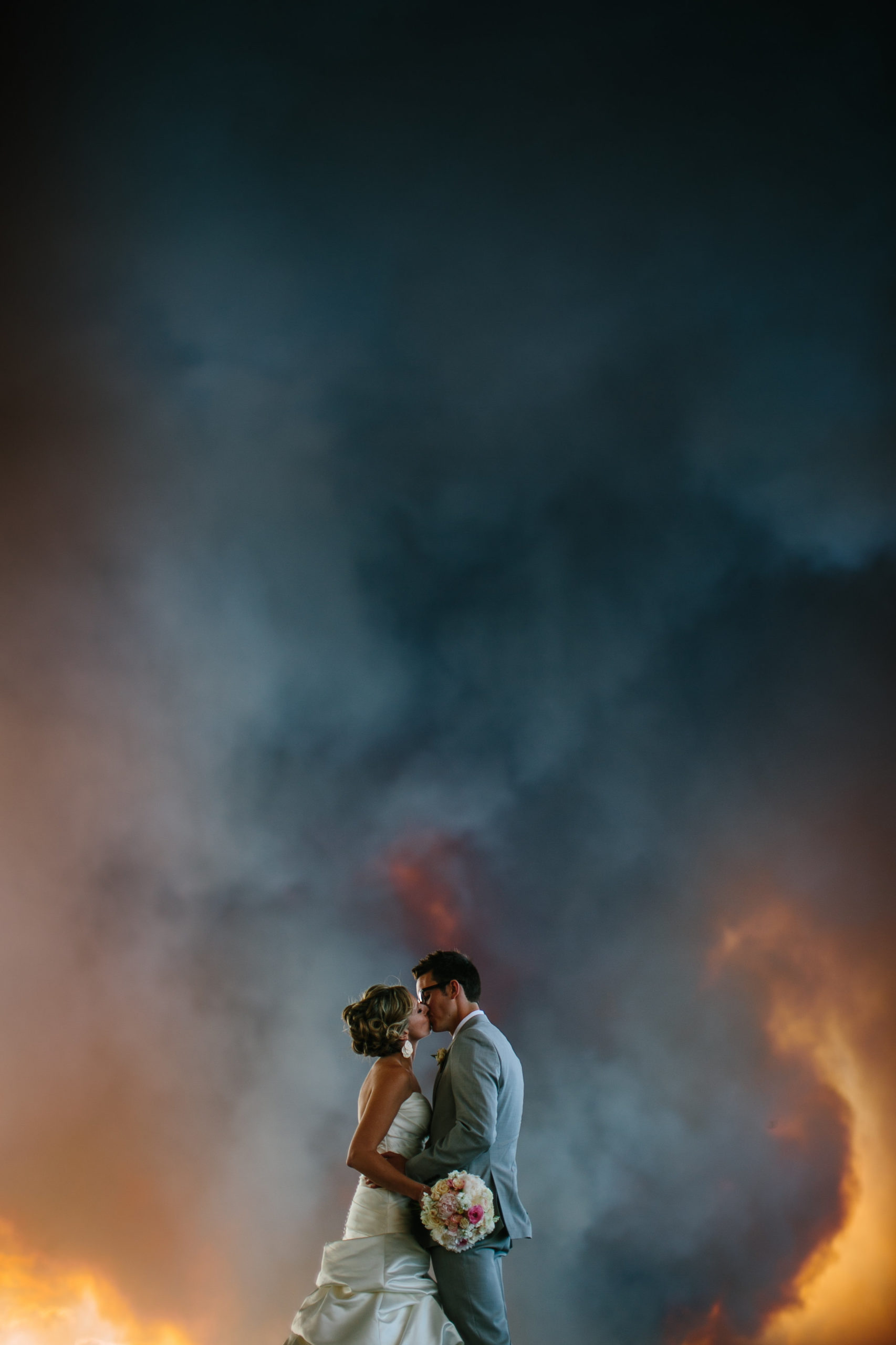 How This Couple Ended Up With The Most Dramatic Wedding Pictures Ever