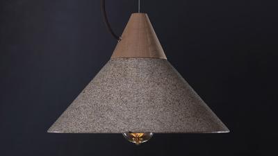 A Beautiful Lampshade Carved From Solid Granite