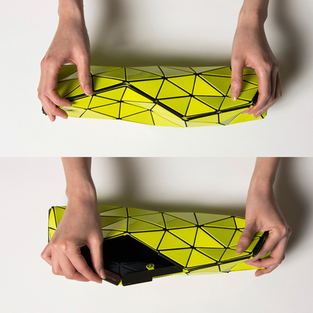 This PVC Pouch Folds Up Like Origami To Protect Precious Things