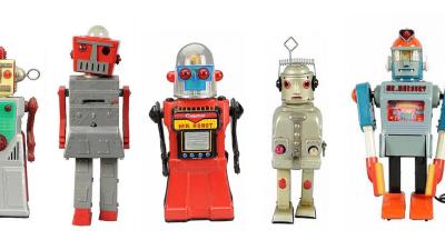 7 Humanoid Toy Robots From The Original Space Age