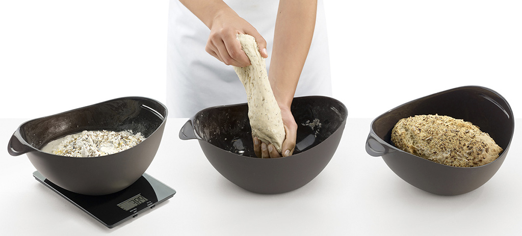 You Can Measure, Mix, Knead And Bake Bread In This One Silicone Bowl