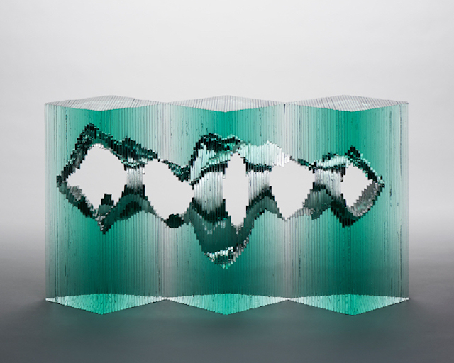 This Australian Artist Sculpts Panes Of Glass Into 3D Oceans