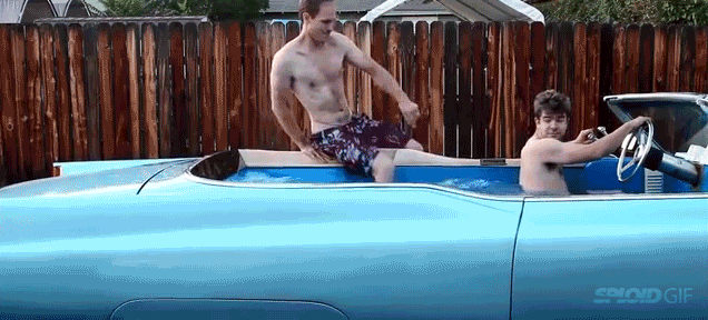 Guys Transform Old Cadillac Into World’s Fastest Hot Tub