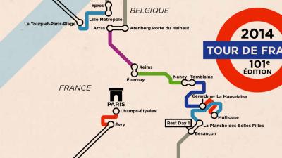 What The Tour De France Looks Like As A Train Map