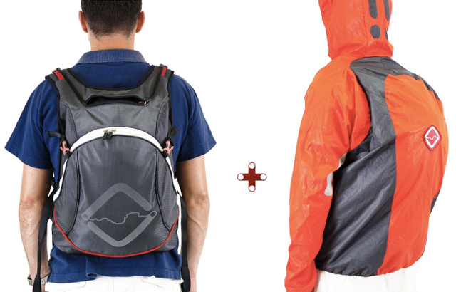 This Backpack Has An Emergency Raincoat That Deploys Like A Parachute