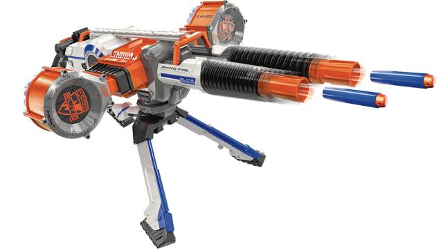 Nerf’s Double-Barrelled Rhino-Fire Blaster Guarantees Office Supremacy