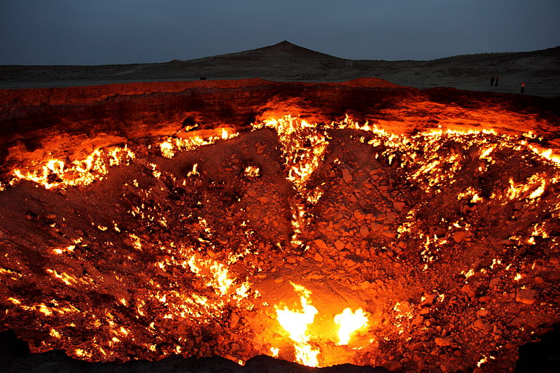 Watch A Researcher Zip Line Over The Door To Hell For Science