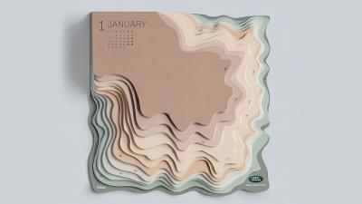 This Topographic Calendar Turns Your To-Do List Into An Actual Mountain