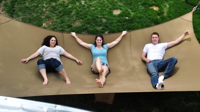 Your Entire Family Can Fit On This Mega Hammock
