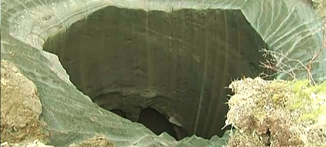 New Video Of Mysterious Giant Siberian Hole Filmed By Investigation Team