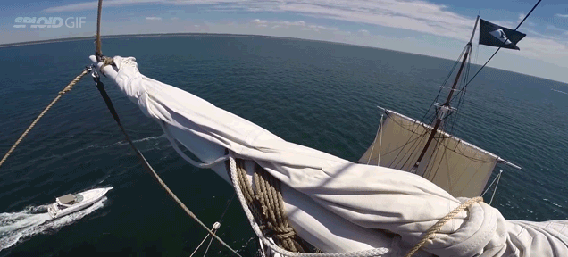 Cool Point Of View Video Shows How It Looks To Climb A Huge Ship Mast
