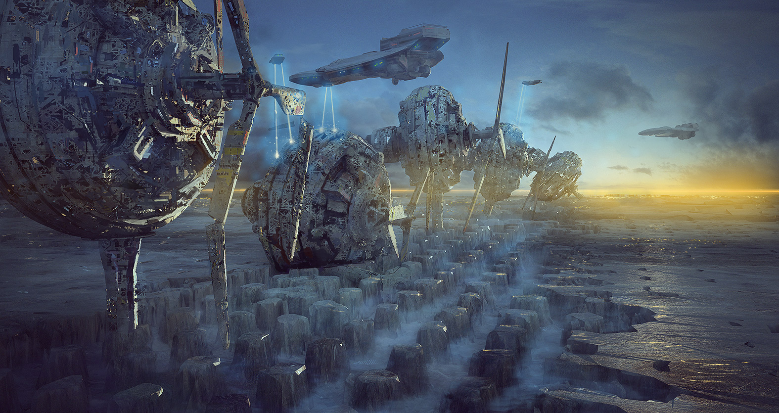 Stunning Sci-Fi Concept Sketches Are Actually 3D Renders