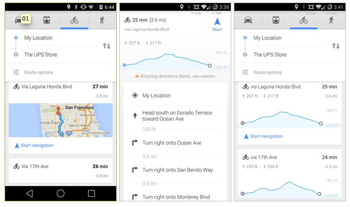Google Maps For Mobile Now Lets Cyclists Avoid The Hills