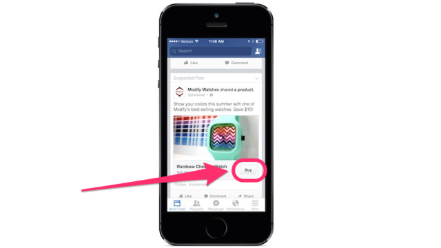Facebook Now Lets You Buy Things Straight From Your News Feed
