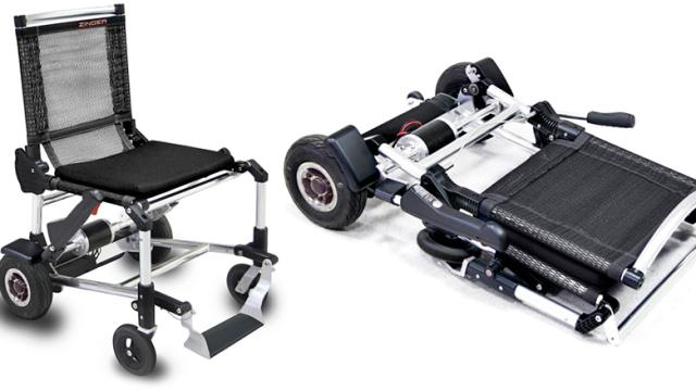This Ultralight Electric Wheelchair Folds Up Like A Lawn Chair