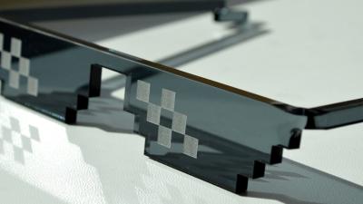 8-Bit Pixel Sunglasses Implore Everyone Around You To Deal With It