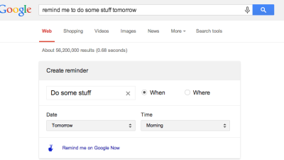 Set Reminders In Google Now Just By Searching Text On Your Laptop