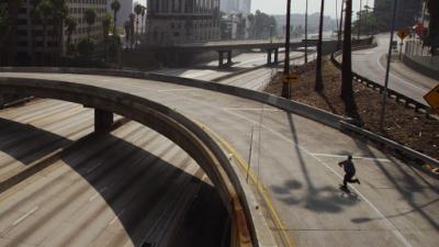 Lonely Skater Explores Eerie Los Angeles Empty Of Any Cars