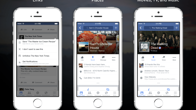Facebook Adds A Save Button Since There’s Too Much Crap On Your News Feed