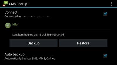 Archive Texts And Call Logs On Android With SMS Backup +