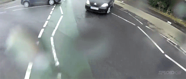 Cyclist Films His Own Road Accident, Saves Life Miraculously