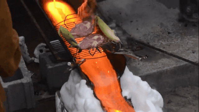 These Maniacs Cooked Steak With Molten Lava And Lightning