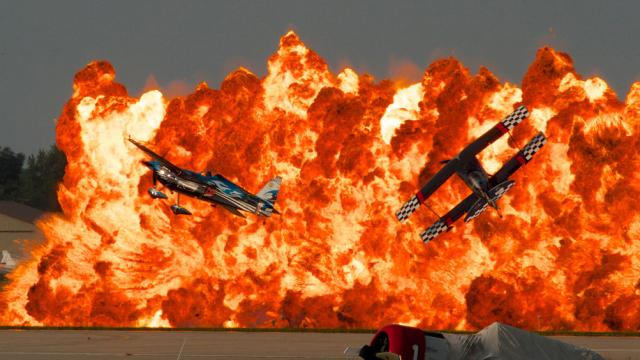 The Size Of This Stunning Explosion At An Air Show Defies Belief