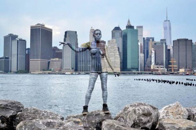 Women’s Bodies Blend Into A City’s Background With Just Bodypaint