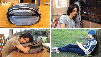 Everywhere’s A Bed With A Self-Inflating Backpack Pillow
