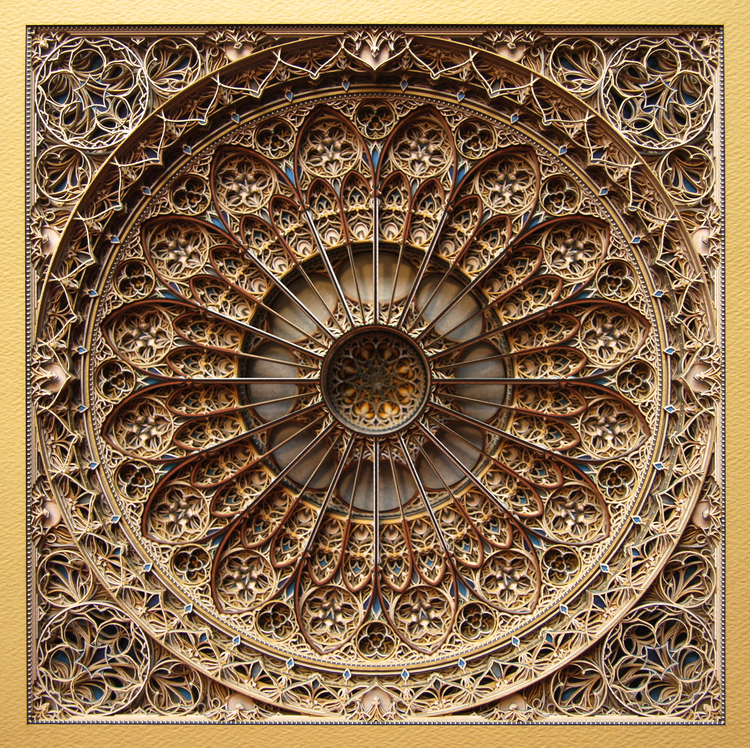Incredibly Beautiful Windows Made From Stacked Laser-Cut Paper
