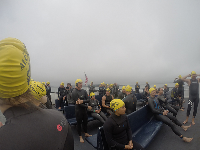 Swimming From Alcatraz To Shore With A GoPro On My Head