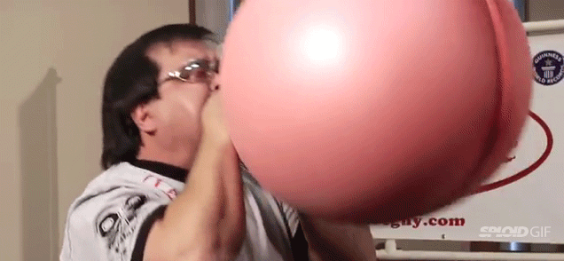 Awesome Guy With Superhuman Lungs Can Make A Hot Water Bottle Explode
