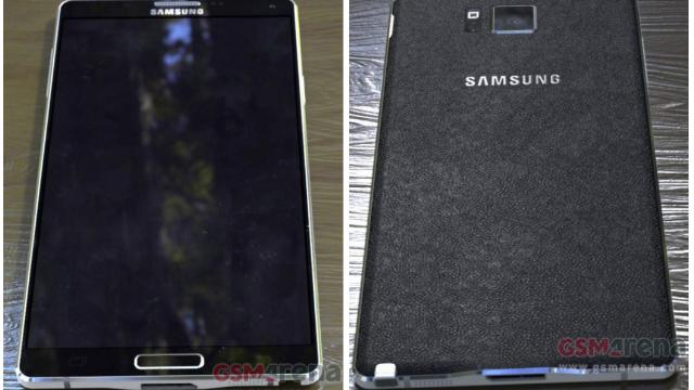 Leaked Galaxy Note 4 Images Show Off Metal And Pleather