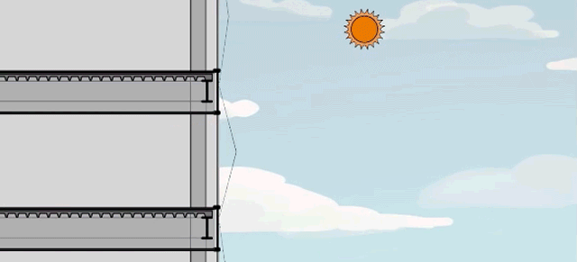 This Smart Skyscraper’s Shades Bend And Fold To Keep You Comfy