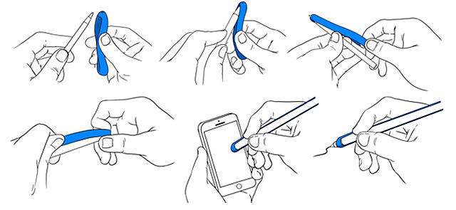 Turn Your Favourite Pen Into A Stylus With This Stretchy Rubber Wrap