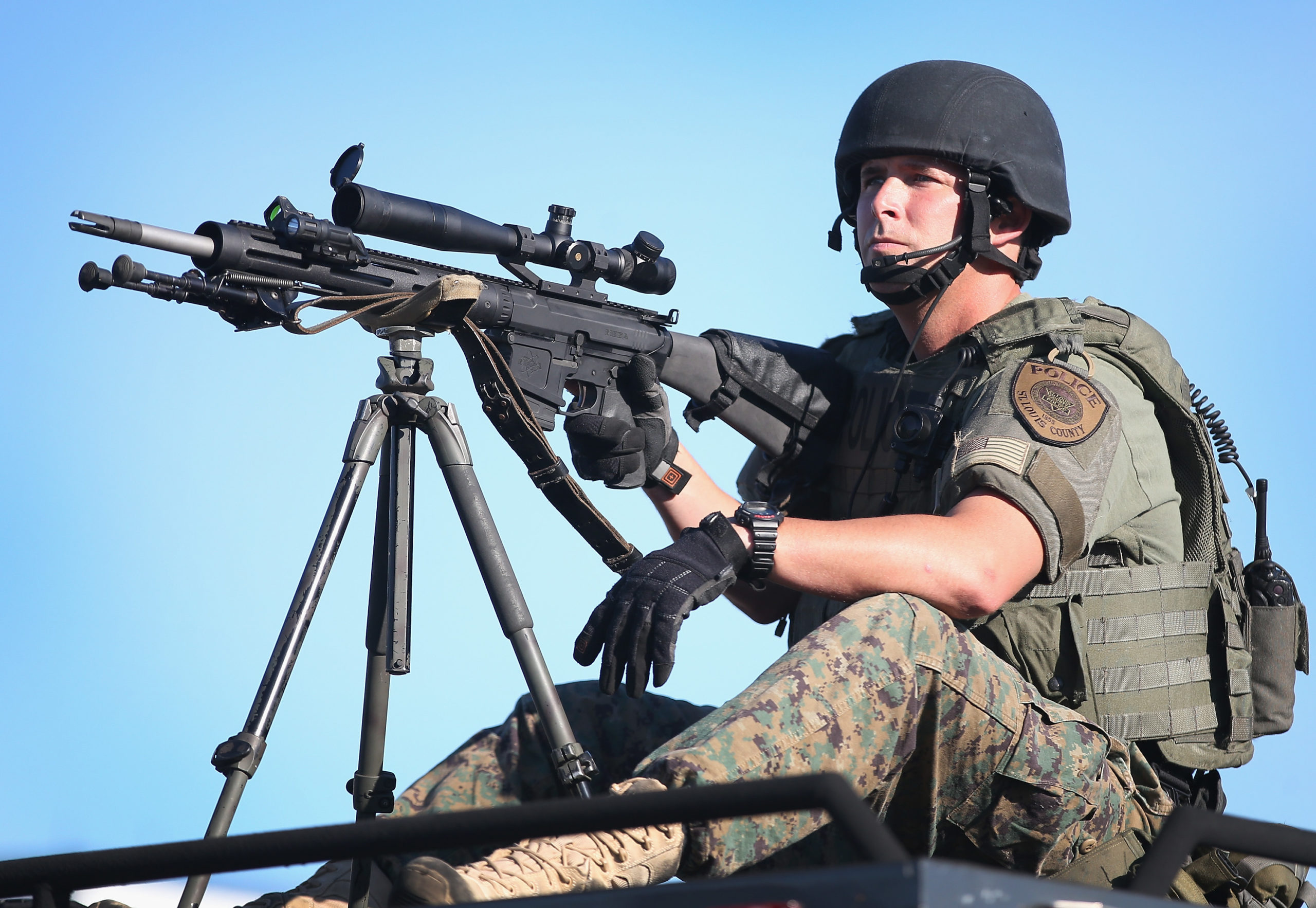Why The Ferguson Police Force Looks Like A Military Unit