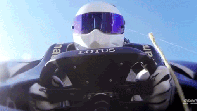 Bungee Jumping In A F1 Car Seems Like A Crazy Thing To Do