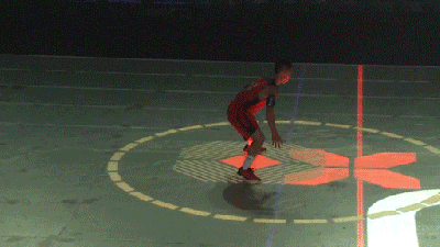 The First Touch-Sensitive LCD Basketball Court In The World Is Awesome