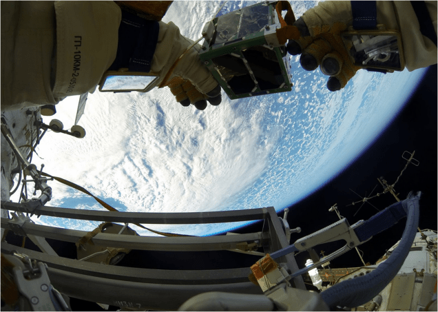 Beautiful Images Of Astronauts Releasing Nanosatellites Into Space