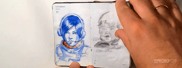 I Wish These Magically Animated Drawing Journals Existed In Real Life