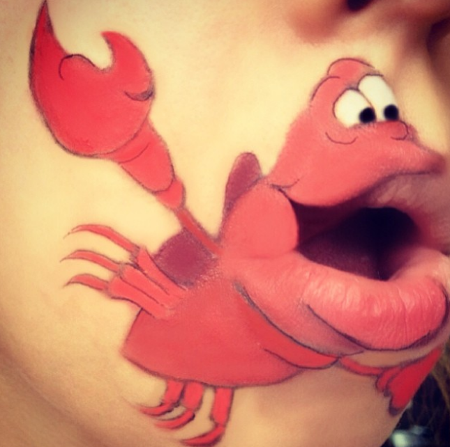 Girl Transforms Her Mouth Into Cute Famous Characters With Just Makeup