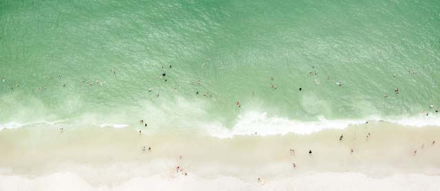 These Aerial Beach Photos Were Shot While Dangling From A Helicopter