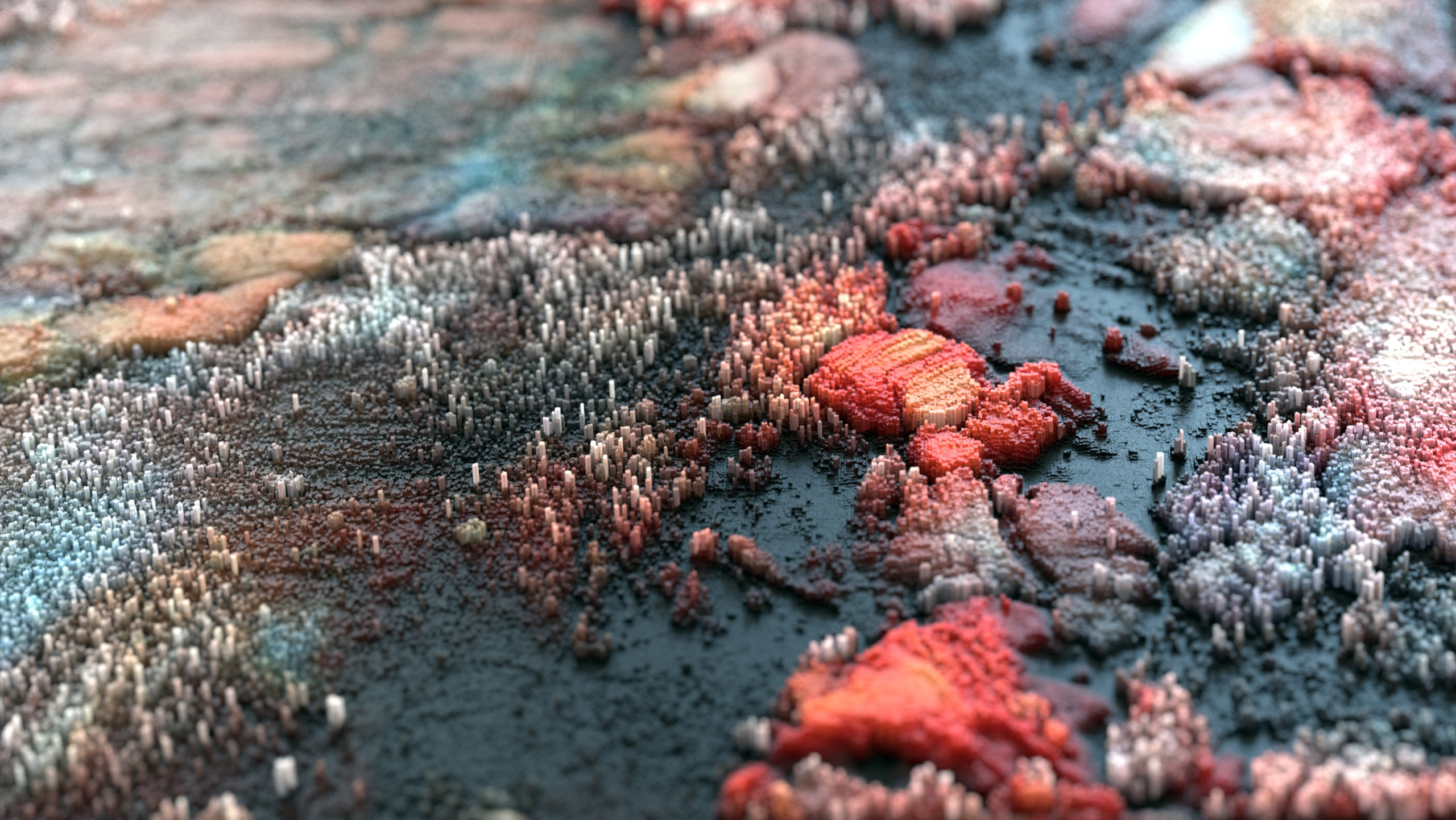 Gorgeous Renders Look Like Alien Planets Or Minecraft Worlds