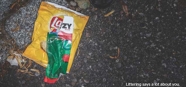 Clever Ads Piece Together Rubbish To Make Fun Of People Who Litter