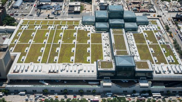 There’s A Giant Green Roof Hidden Above NYC’s Biggest Convention Centre