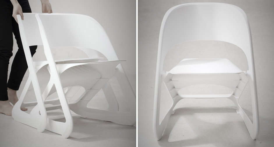 Clever Chairs Stack Horizontally So You Don’t Need To Lift A Thing